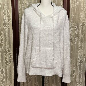 CANDIES WHITE TERRYCLOTH HOODIE - SZ XXL